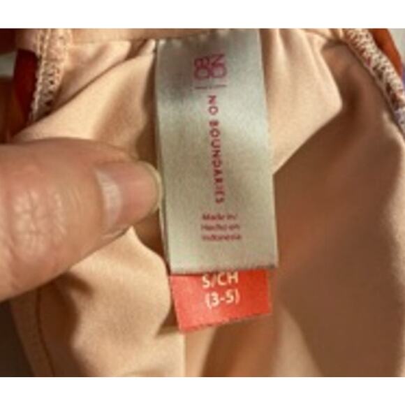 No Boundaries Floral Ruffle Tie Swim Top Cottagecore S - Picture 3 of 5